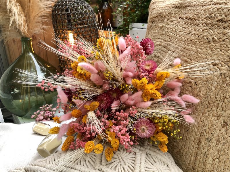 Fleurs séchées en boutique et en livraison de fleurs à paris